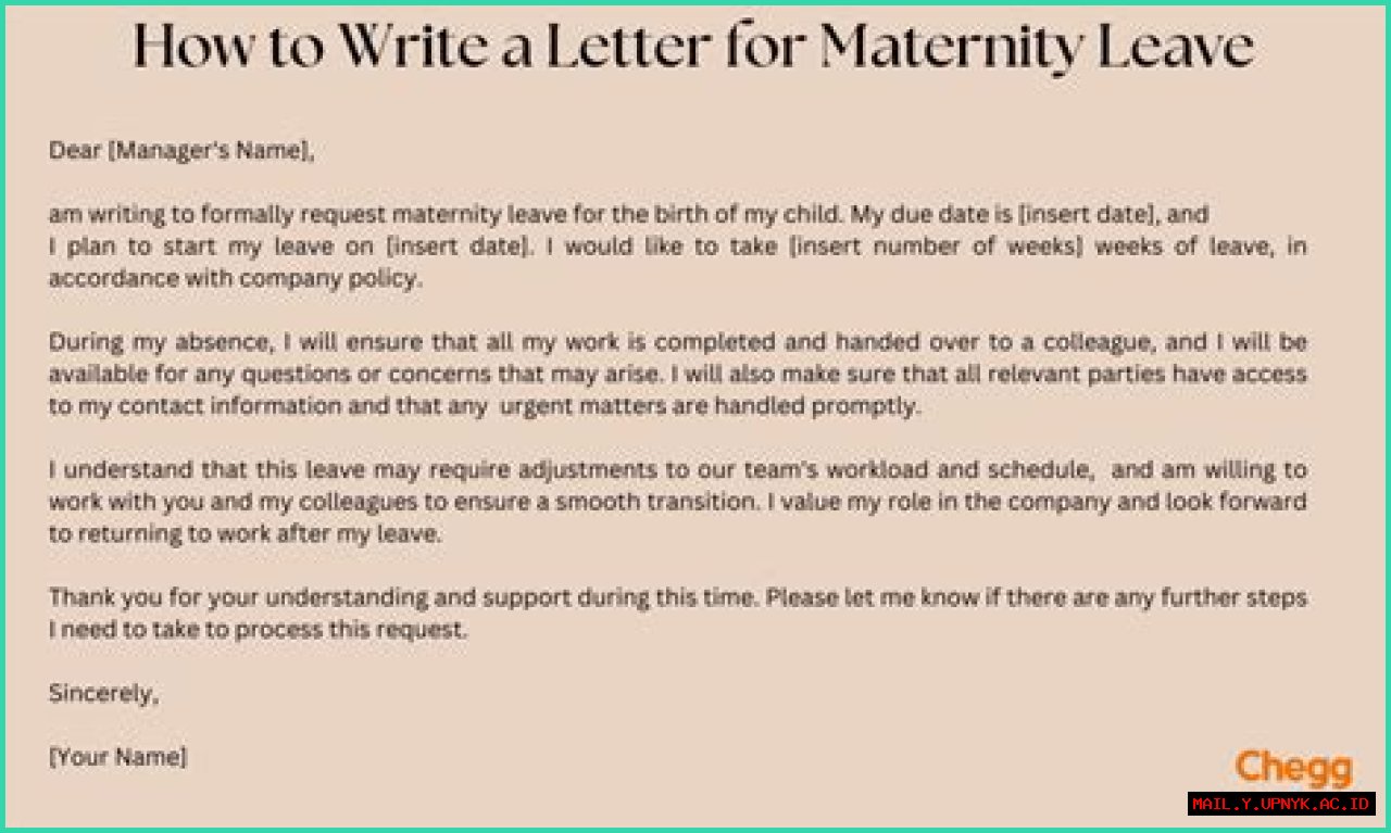 Essential Guide To Writing An Effective Maternity Leave Letter