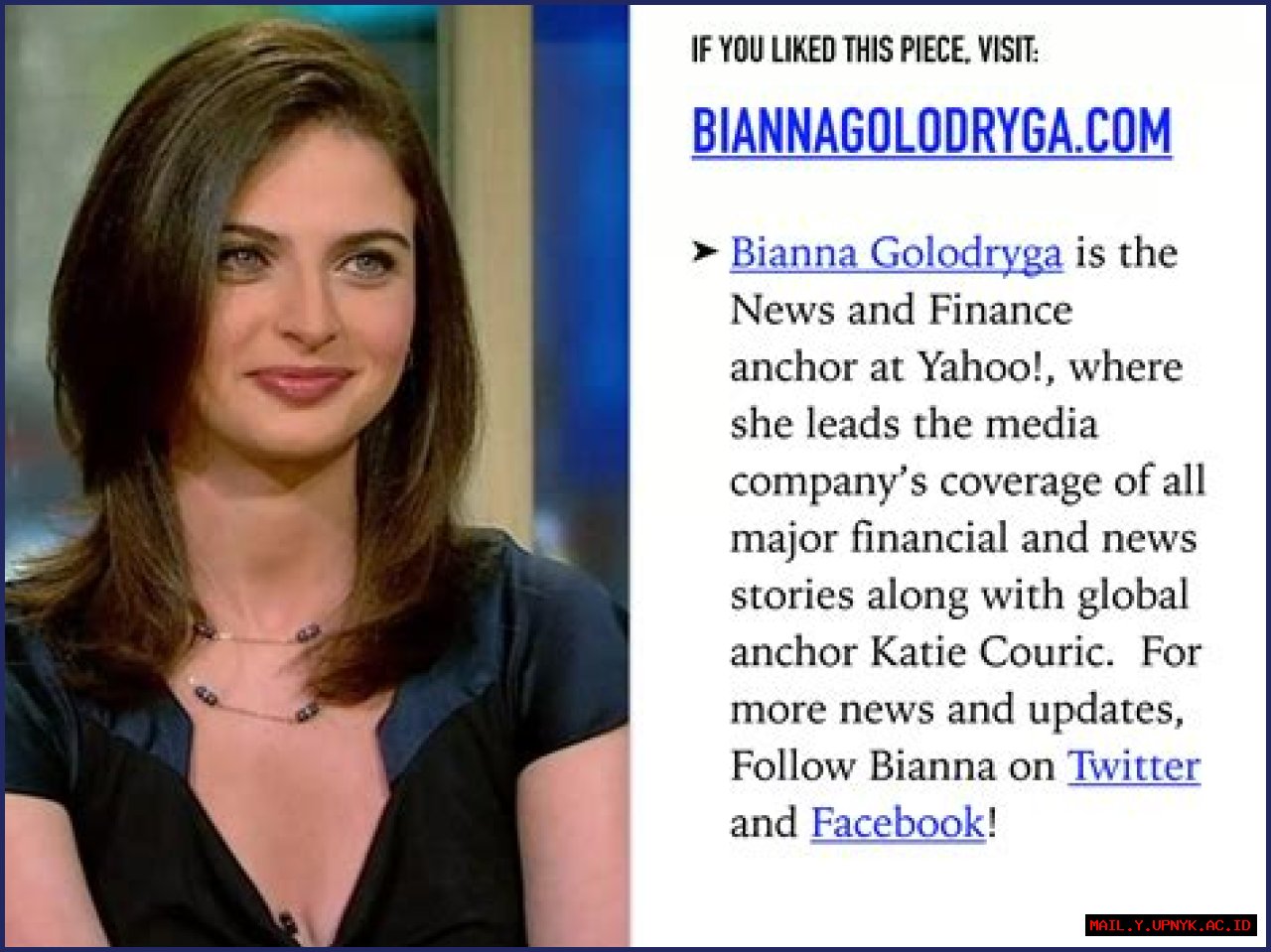 Learn More About The Remarkable Bianna Golodryga In Her Youth